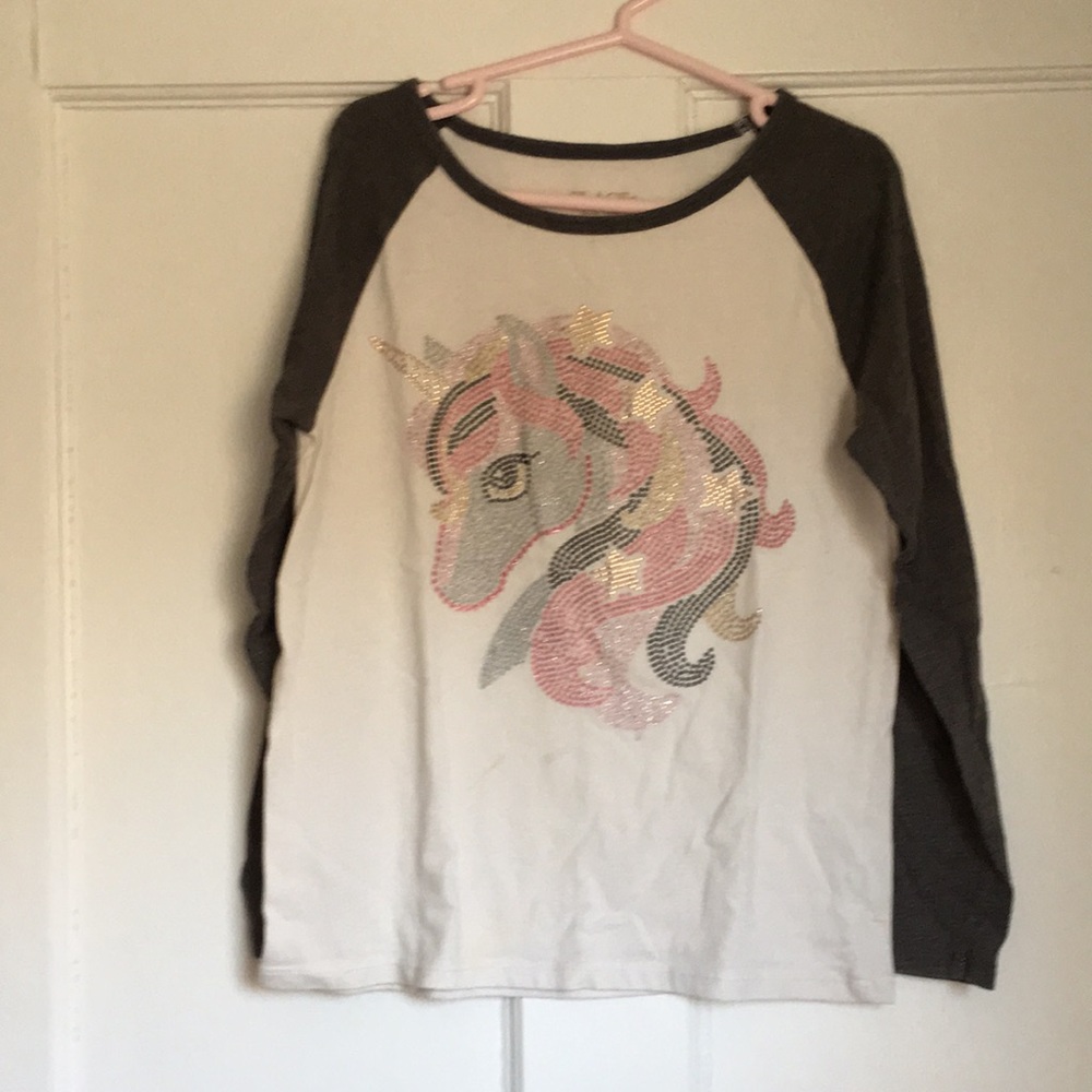 Girls unicorn cotton shirt